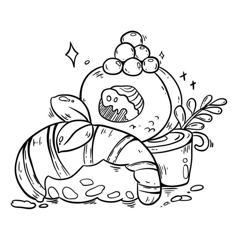 tô màu bánh mì 39