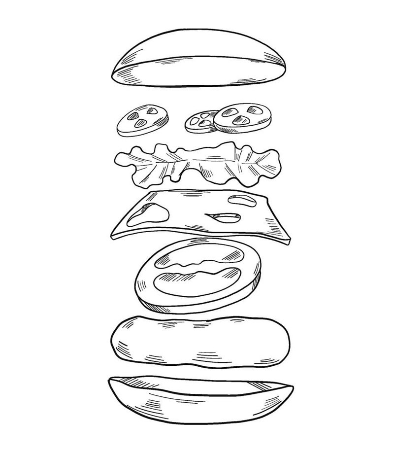 tô màu bánh mì 8