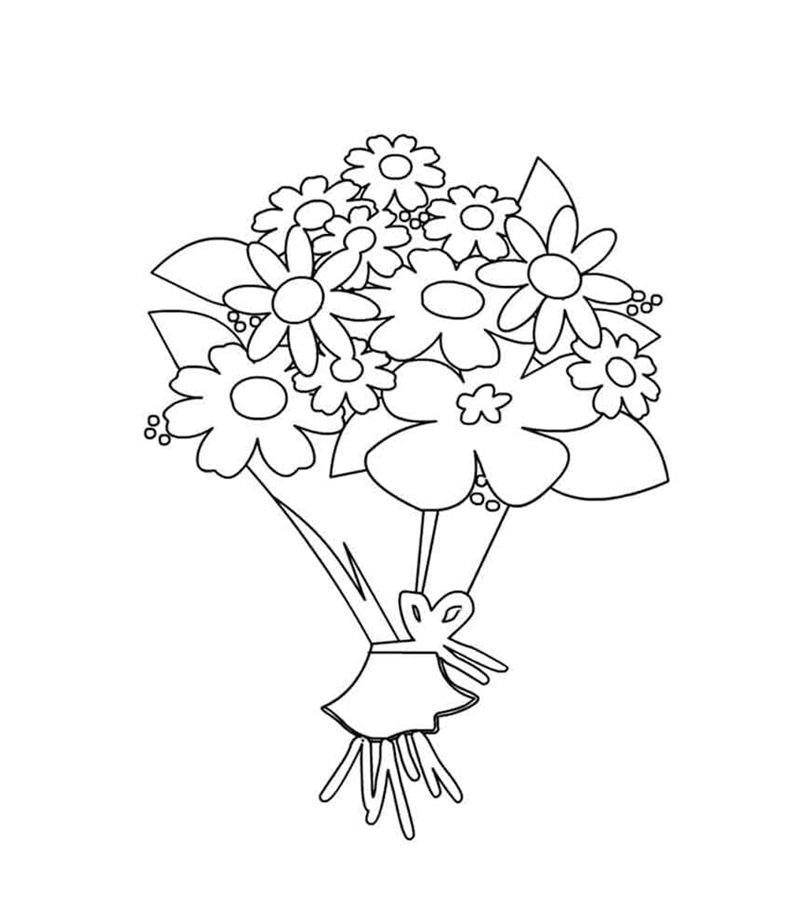 tô màu bó hoa 3