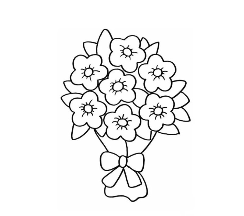 tô màu bó hoa 30
