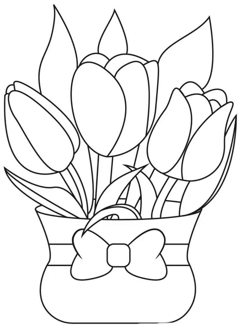 tô màu bó hoa 31
