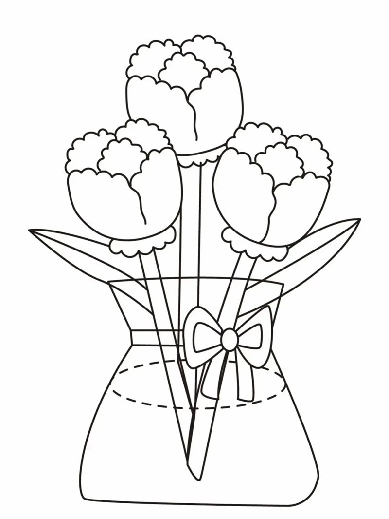tô màu bó hoa 32