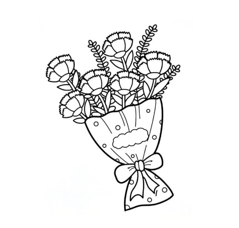 tô màu bó hoa 36