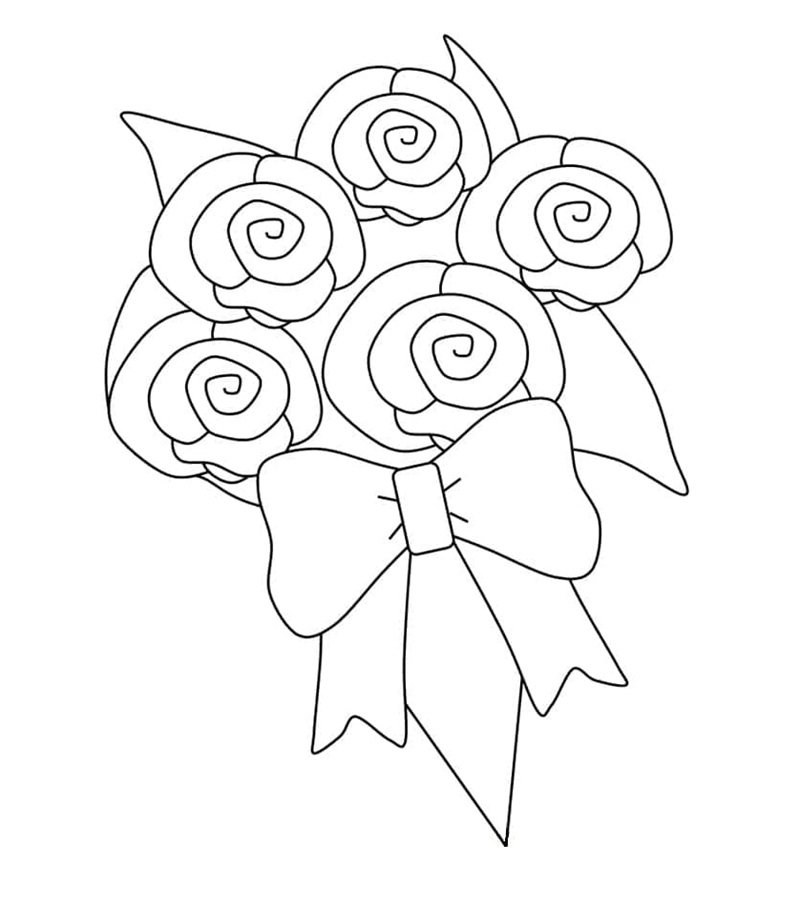 tô màu bó hoa 5
