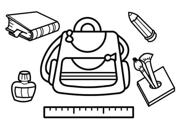 tô màu cái cặp 23