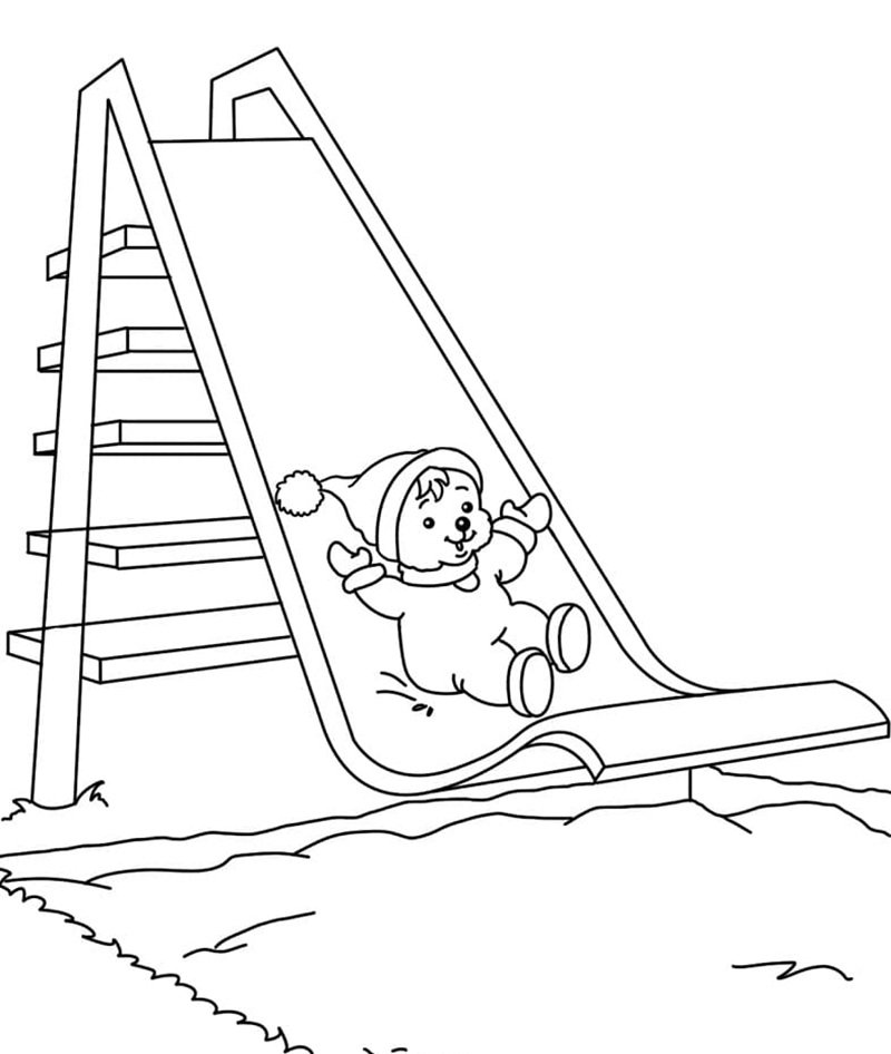 tô màu cầu trượt 17