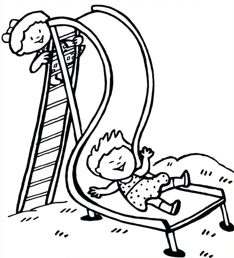 tô màu cầu trượt 2