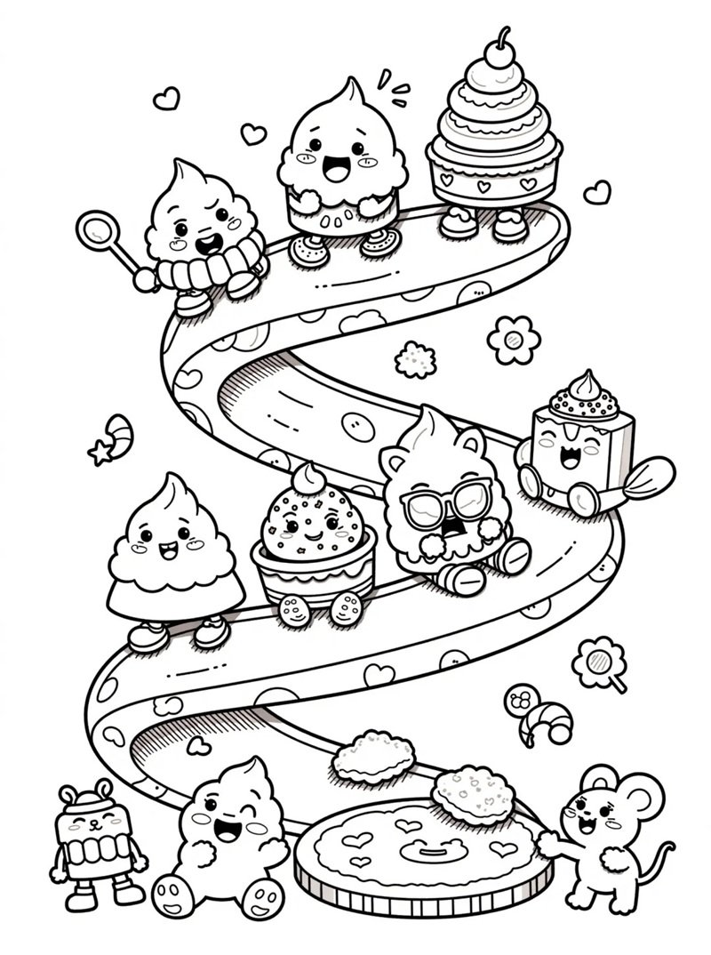 tô màu cầu trượt 24