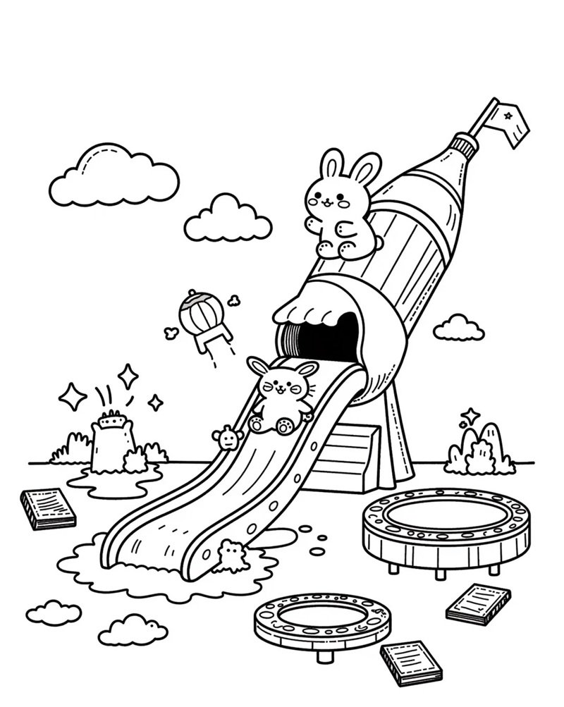 tô màu cầu trượt 25