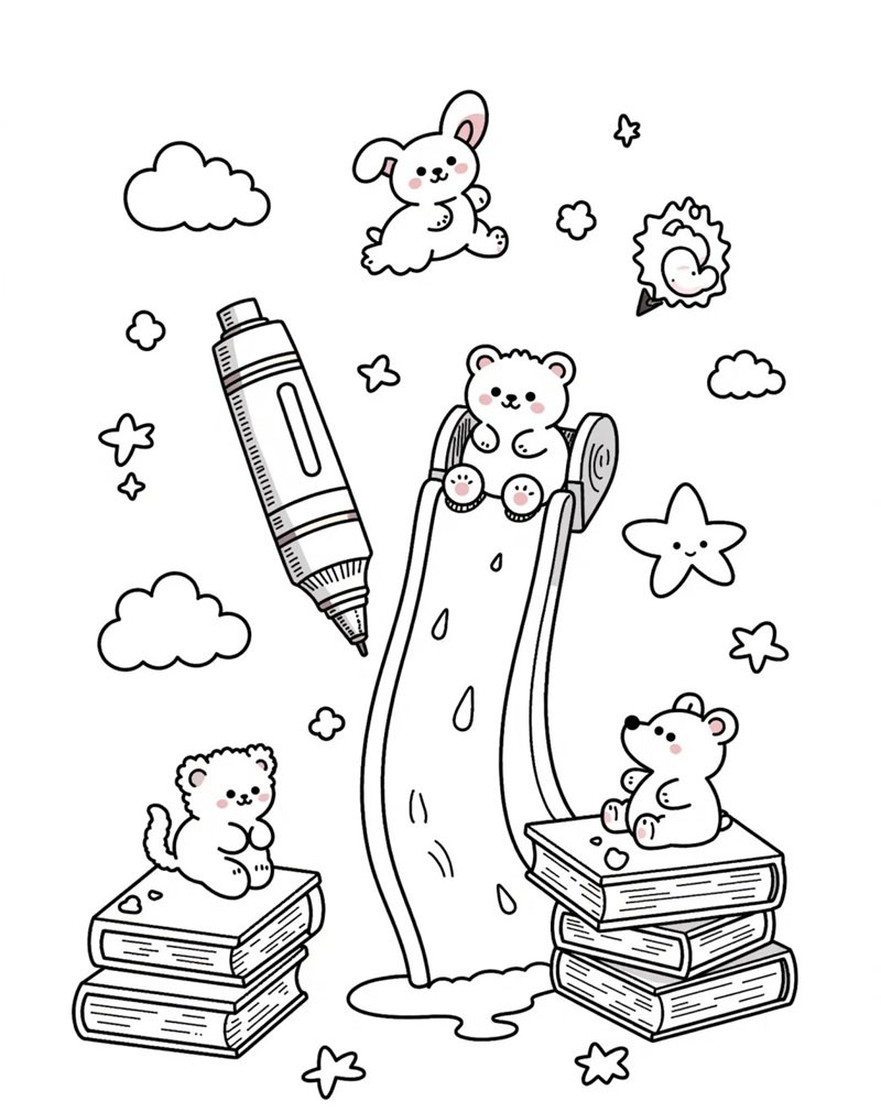 tô màu cầu trượt 27