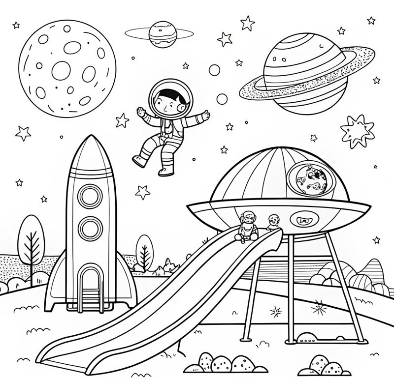 tô màu cầu trượt 31