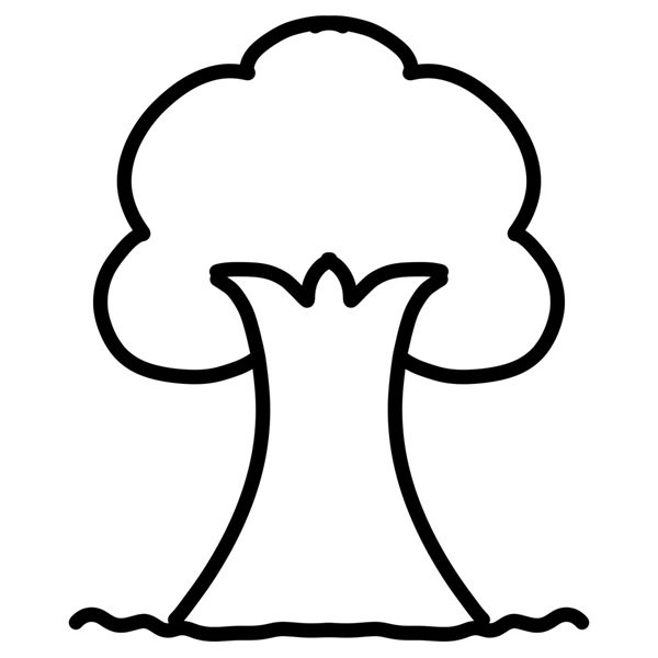 tô màu cây xanh 14