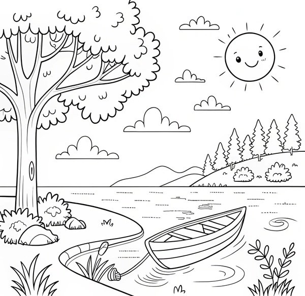 tô màu cây xanh 22