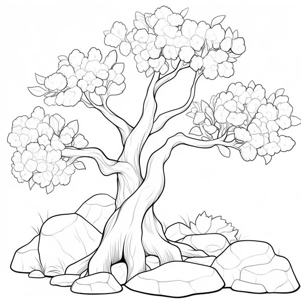 tô màu cây xanh 23