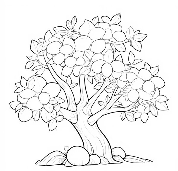 tô màu cây xanh 24