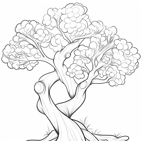 tô màu cây xanh 25