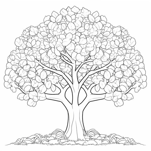 tô màu cây xanh 26