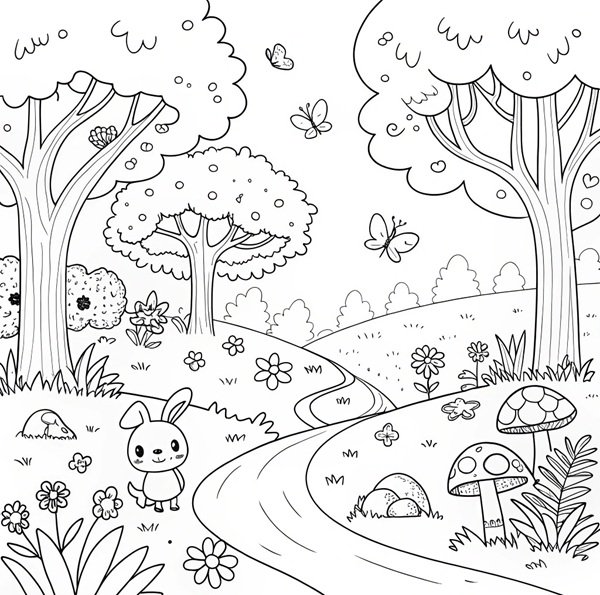 tô màu cây xanh 28