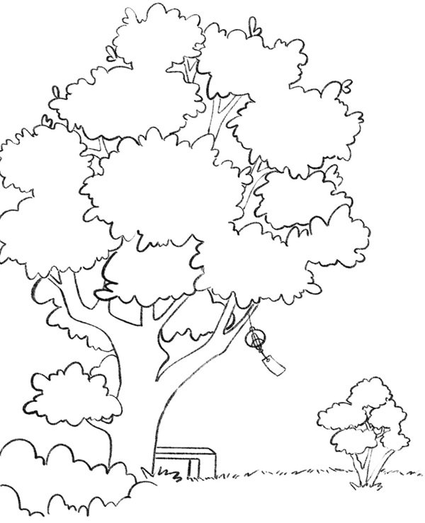 tô màu cây xanh 29