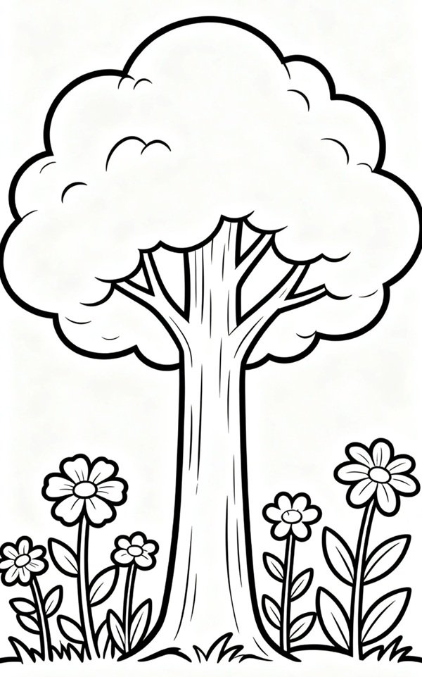 tô màu cây xanh 31