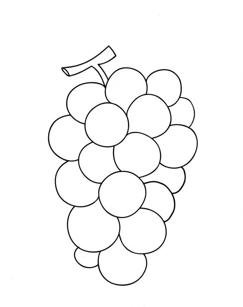 tô màu chùm nho 31