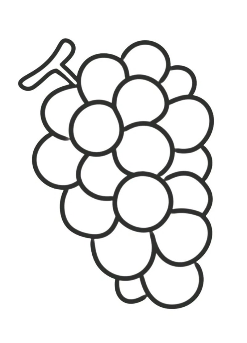 tô màu chùm nho 33