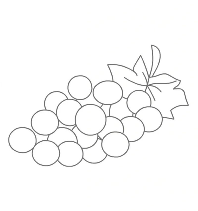 tô màu chùm nho 34