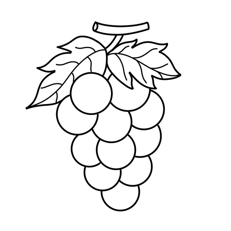 tô màu chùm nho 35