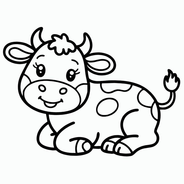tô màu con bò sữa 14