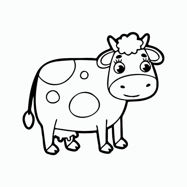 tô màu con bò sữa 15