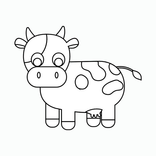 tô màu con bò sữa 16