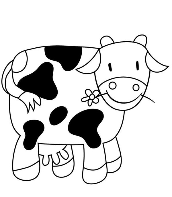 tô màu con bò sữa 22