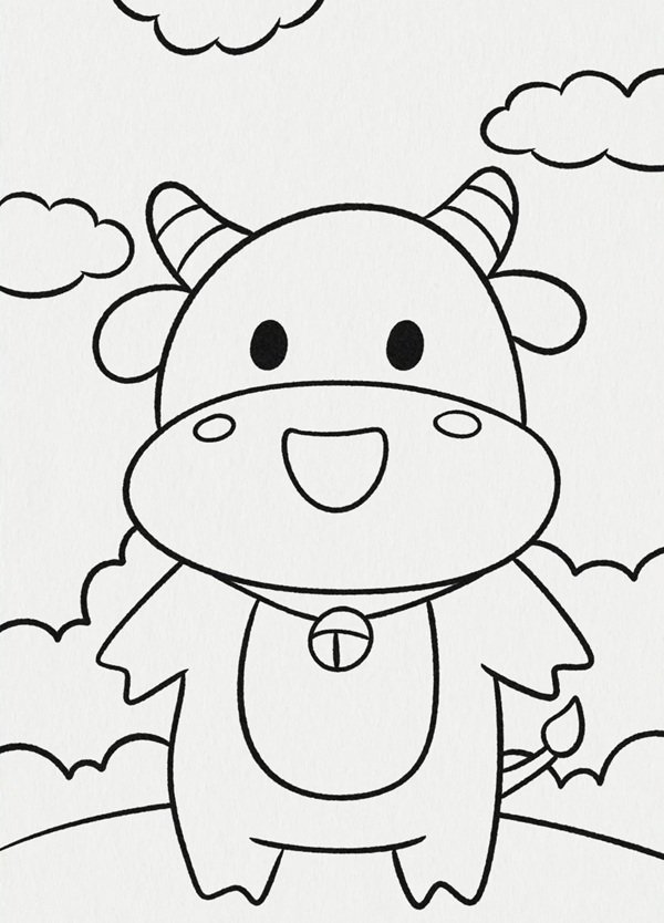 tô màu con bò sữa 23