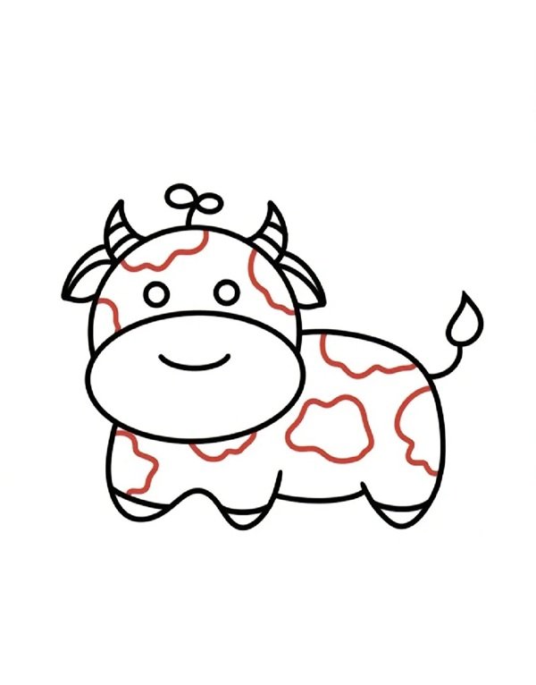 tô màu con bò sữa 24