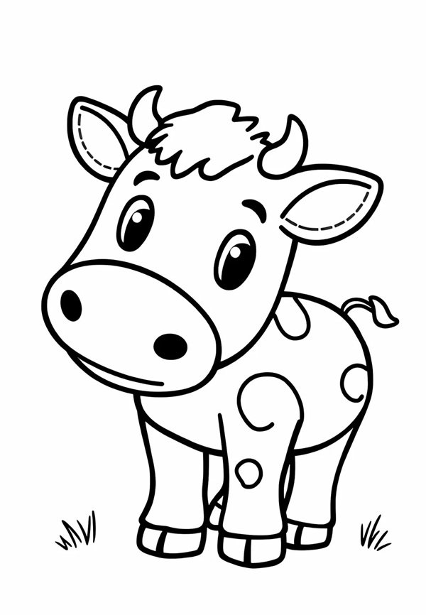 tô màu con bò sữa 29