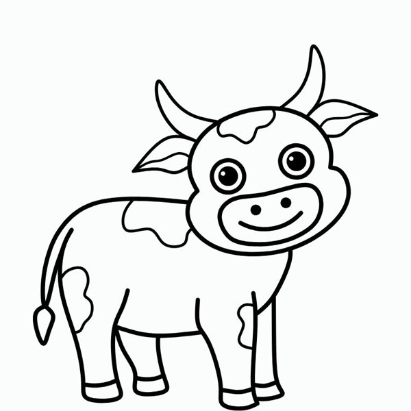 tô màu con bò sữa 5