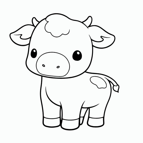 tô màu con bò sữa 6