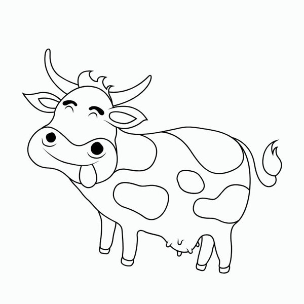 tô màu con bò sữa 7