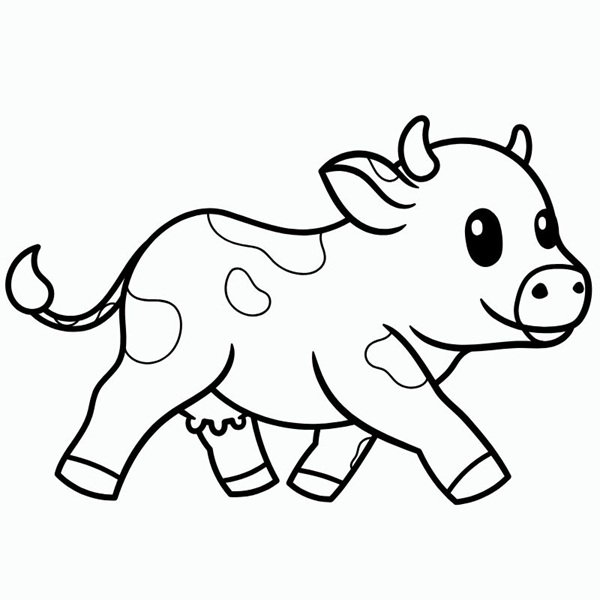 tô màu con bò sữa 8