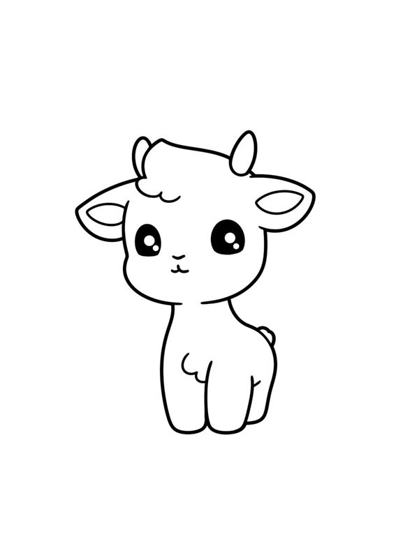 tô màu con dê 22