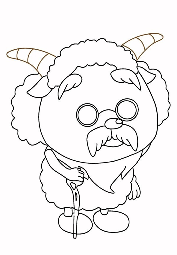 tô màu con dê 28