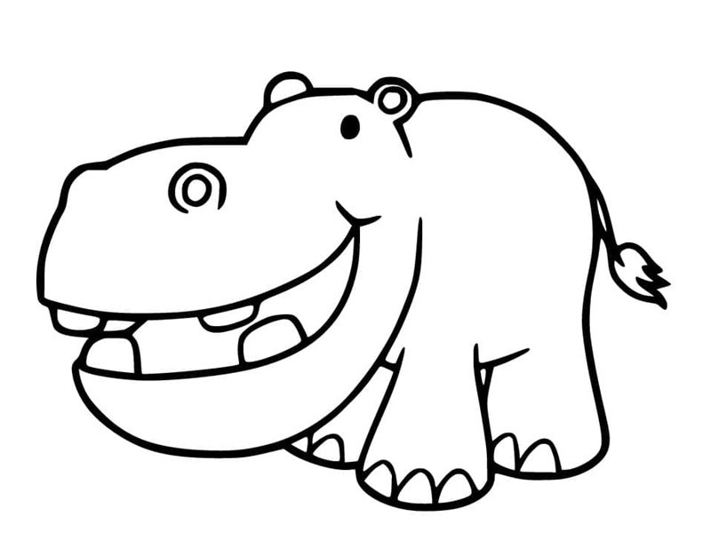 tô màu con hà mã 25