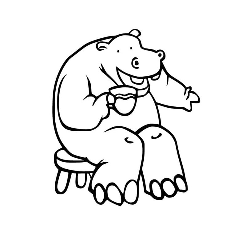 tô màu con hà mã 28