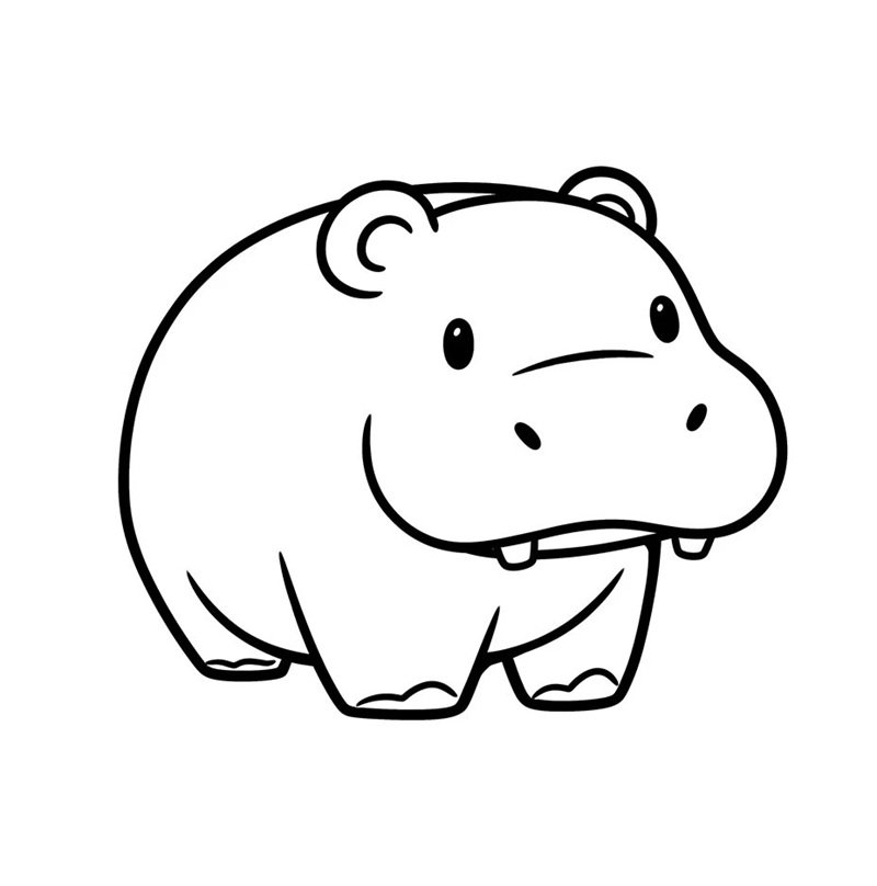 tô màu con hà mã 29