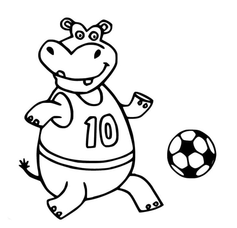 tô màu con hà mã 4