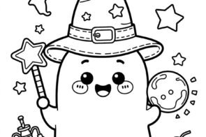 Tải ngay 77+ tranh tô màu con ma hot trend Halloween