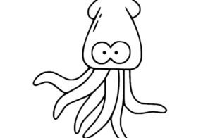Tổng hợp 66+ tranh tô màu con mực siêu dễ thương