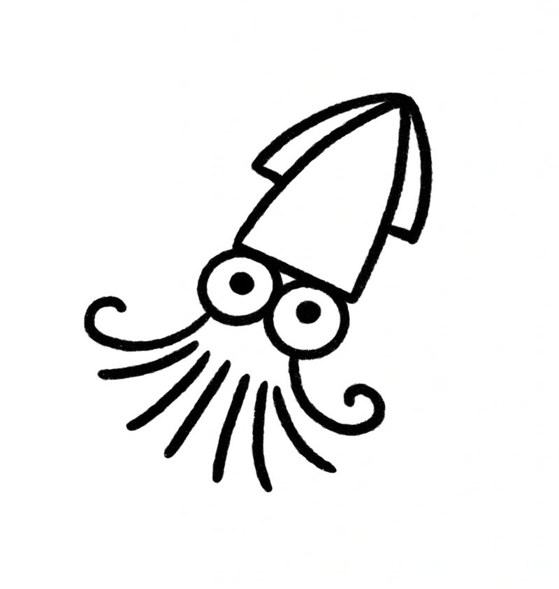 tô màu con mực 35