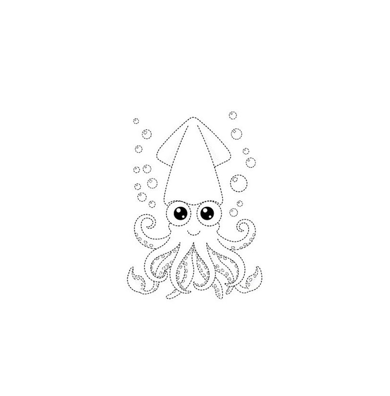 tô màu con mực 37