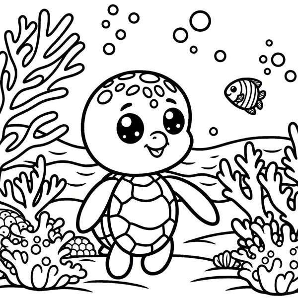 tô màu con rùa 17